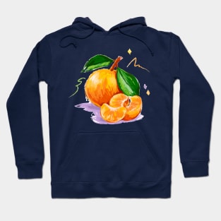 Tangerine Hand Drawn Hoodie